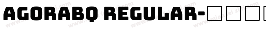 AgoraBQ Regular字体转换